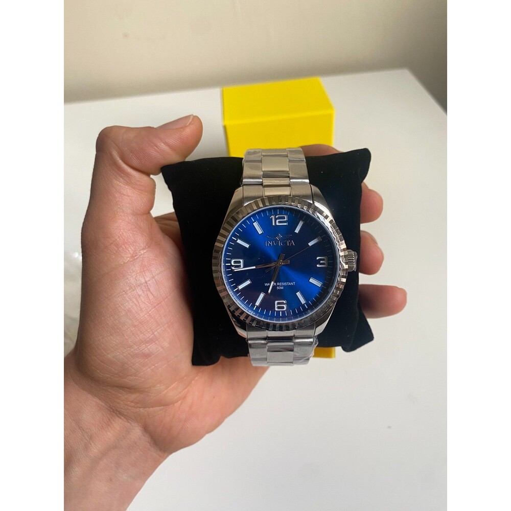 Invicta 47451 Specialty Men's Watch Blue Dial Steel Bracelet New Box Tags